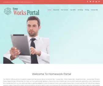 Homeworksportal.com(Home Works Portal) Screenshot