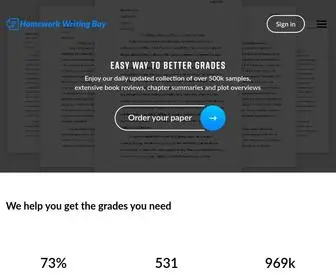 Homeworkwritingbay.com(Term Papers) Screenshot