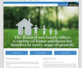 Homeworxusa.com(Homes for rent and homes for sale in the Oklahoma City) Screenshot