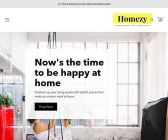 Homezy.com.au(Homewares & Home Decor) Screenshot