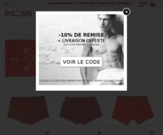 Hom.fr(Créateur de sous vêtements pour hommes) Screenshot