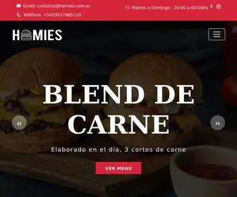 Homies.com.ar(Hamburguesas de verdad) Screenshot