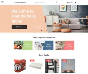 Homifynova.com(Online shopping for Home Products with free shipping) Screenshot