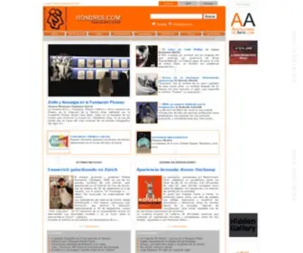 Homines.com(Portal de Arte y Cultura) Screenshot