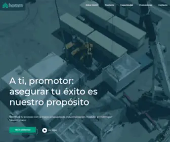 Homm.com(Industrializador integral de edificación modular) Screenshot