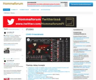 Hommaforum.org(Etusivu) Screenshot