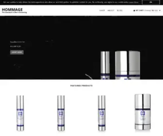 Hommage.com(Men's Luxury Skincare & Grooming) Screenshot