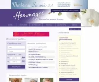 Hommages.ch(Pour que leur souvenir demeure) Screenshot