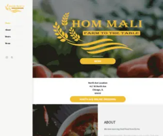 Hommalichicago.com(Hommali Best Thai Restaurant in Gold Coast) Screenshot