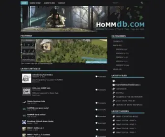 Hommdb.com(Heroes of Might and Magic maps and mods) Screenshot