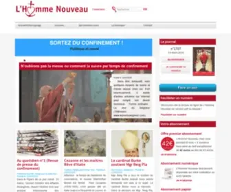 Hommenouveau.fr(L'homme nouveau) Screenshot