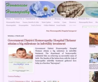 Homoeoscan.com(Homeopathy) Screenshot