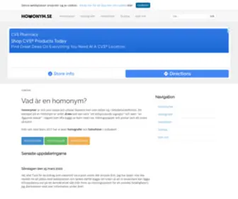 Homonym.se(Homonym) Screenshot