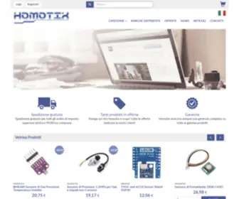 Homotix.com(Vendita online schede elettroniche e componenti) Screenshot