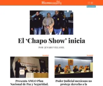 Homozapping.com.mx(Medios) Screenshot