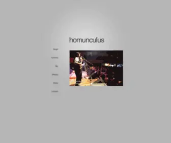 Homunculture.com(Homunculus) Screenshot