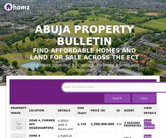 Homz.com.ng(Find Developed Properties) Screenshot