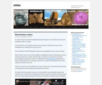 Hona.be(Fossielen Mineralen Geologie Archeologie en Natuur) Screenshot
