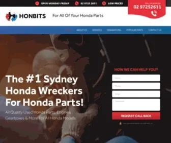 Honbits.com.au(Honda Wreckers Sydney) Screenshot