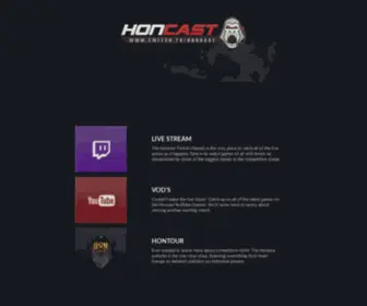 Honcast.com(HoNCast Portal) Screenshot