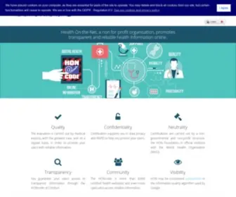 Honcode.ch(Health On the Net Foundation) Screenshot
