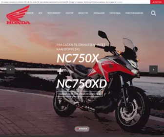 Honda-MC.dk(Honda Motorcykler Danmark) Screenshot