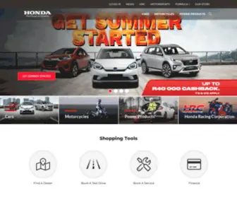 Honda.co.za(South Africa) Screenshot