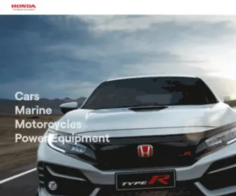 Honda.com.au(New Cars) Screenshot