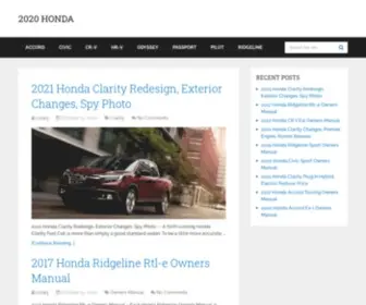 Honda2020.com(2020 Honda) Screenshot