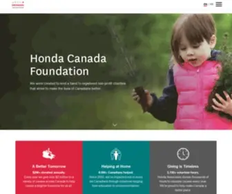 Hondacanadafoundation.ca(The Honda Canada Foundation) Screenshot