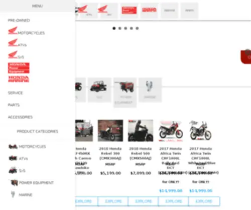 Hondacentre.com(Honda Centre) Screenshot