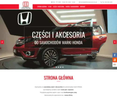 Hondacentrum.pl(Części i akcesoria do samochodów Honda) Screenshot
