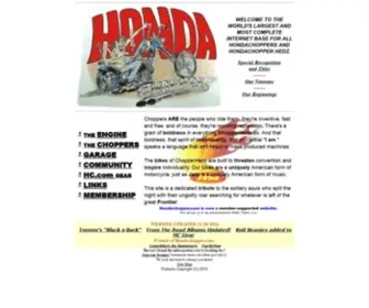 Hondachopper.com(Honda CB 750 Choppers) Screenshot