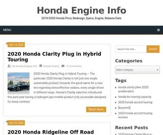 Hondaengineinfo.com(Honda Engine Info) Screenshot