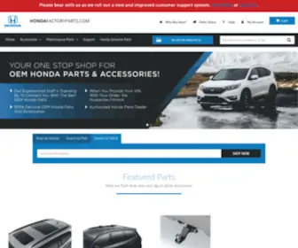 Hondafactoryparts.com(Honda Factory Parts) Screenshot