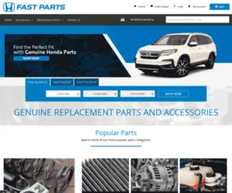 Hondafastparts.com(Shop OEM Honda Parts & Accessories) Screenshot