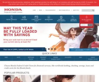 Hondafcu.org(Checking, Savings, Investments & More) Screenshot