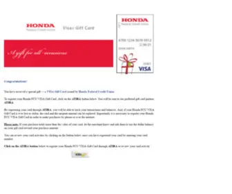 Hondafcugiftcard.org(Hondafcugiftcard) Screenshot