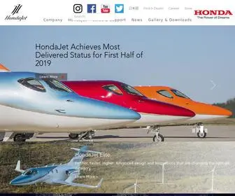 Hondajet.com(The World's Most Advanced Light Jet) Screenshot