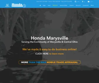 Hondamarysville.com(Honda Marysville) Screenshot