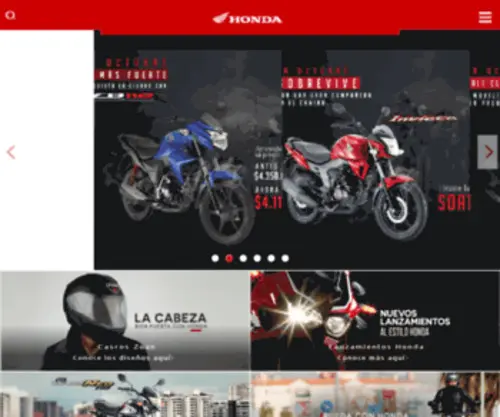Hondamotos.com.co(HONDA MOTOS) Screenshot