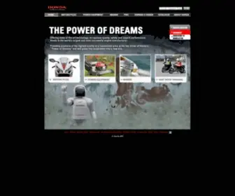 Hondampe.com.au(Honda Motorcycles & Power Equipment) Screenshot