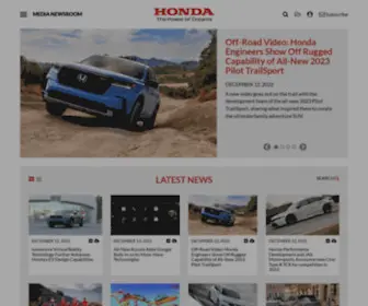 Hondanews.com(Honda Media Newsroom) Screenshot
