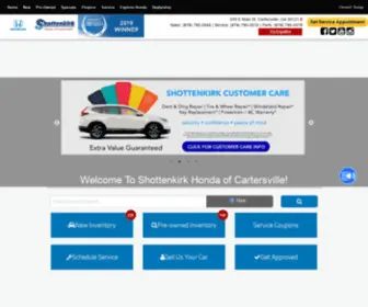 Hondaofcartersville.com(Shottenkirk Honda of Cartersville) Screenshot