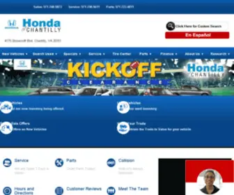 Hondaofchantilly.com Screenshot