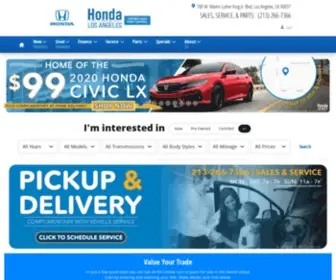 Hondaoflosangeles.com Screenshot