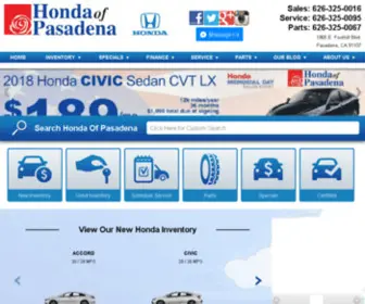 Hondaofpasadena.com Screenshot