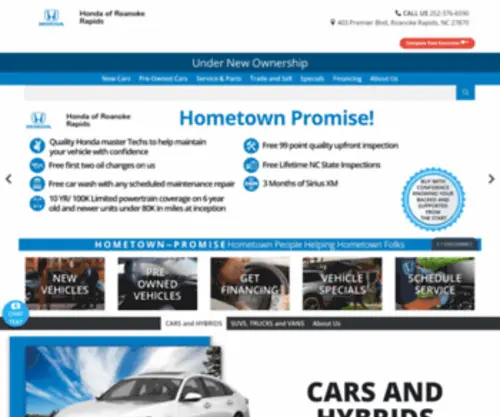 Hondaofroanokerapids.com(Honda of Roanoke Rapids) Screenshot