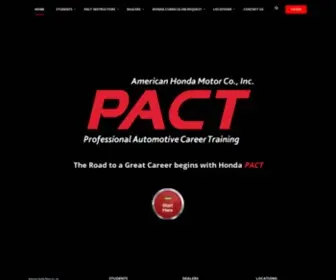 Hondapact.com(Professional Automotive Career Training) Screenshot