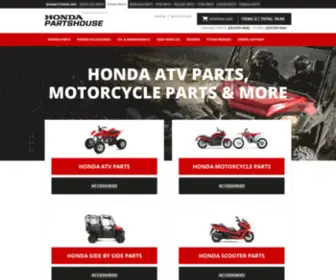 Hondapartshouse.net(Honda ATV Parts) Screenshot